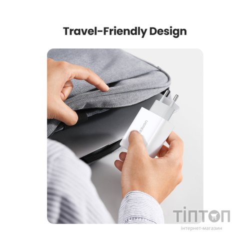 Зарядний пристрій Ugreen 2xUSB 40W PD (2xType-C) PD CD243 White (10343)