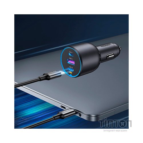 Зарядний пристрій Ugreen 3xUSB 130W (2xUSB-C+USB-A) QC3.0 (EC705) (35025)