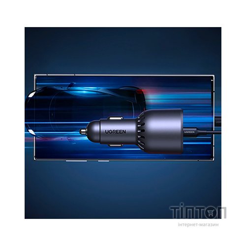 Зарядний пристрій Ugreen 3xUSB 130W (2xUSB-C+USB-A) QC3.0 (EC705) (35025)