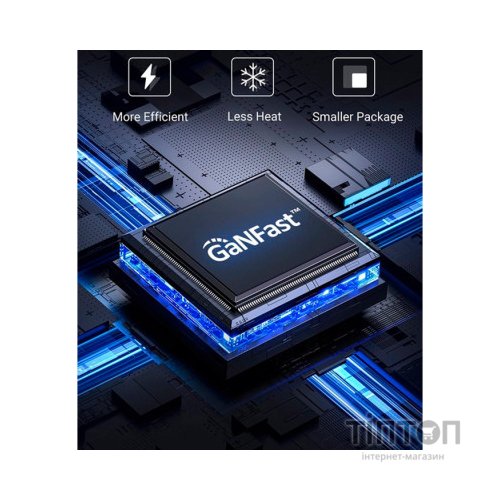 Зарядний пристрій Ugreen 3xUSB 140W GaN (2хUSB-C+USB-A) CD289 with C to C Cable 1.5 м White (15339)