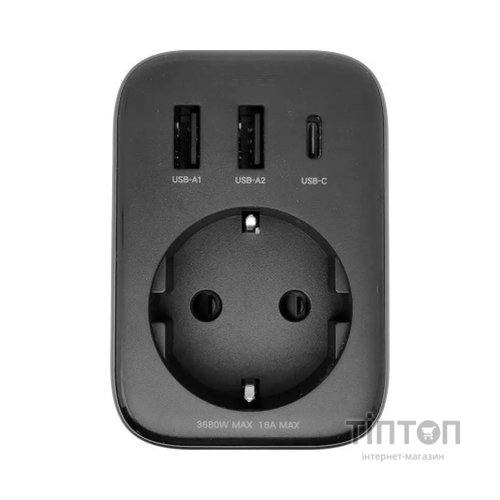 Зарядний пристрій Ugreen 3xUSB 30W Outlet Extender (2хUSB-A+USB-C) CD314 (90613)