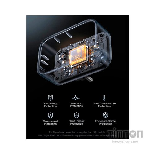 Зарядний пристрій Ugreen 3xUSB 30W Outlet Extender (2хUSB-A+USB-C) CD314 (90613)