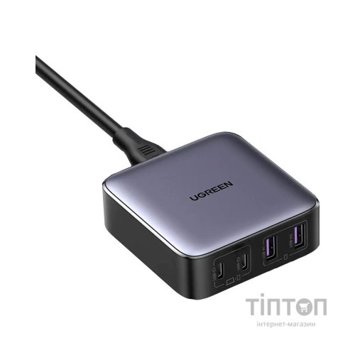 Зарядний пристрій Ugreen 4xUSB 65W (2хUSB-C+2xUSB-A) Gan CD327 (90747)