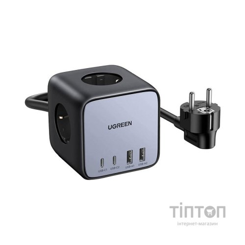 Зарядний пристрій Ugreen 4xUSB 65W DigiNest Cube (2хUSB-C+2xUSB-A) CD268 (60113)
