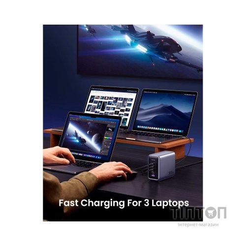 Зарядний пристрій Ugreen 5xUSB 300W Nexode (5хUSB-C) CD333 (90903B)