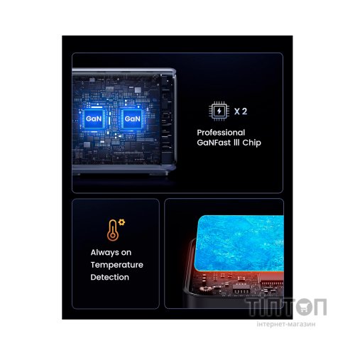 Зарядний пристрій Ugreen 5xUSB 300W Nexode (5хUSB-C) CD333 (90903B)