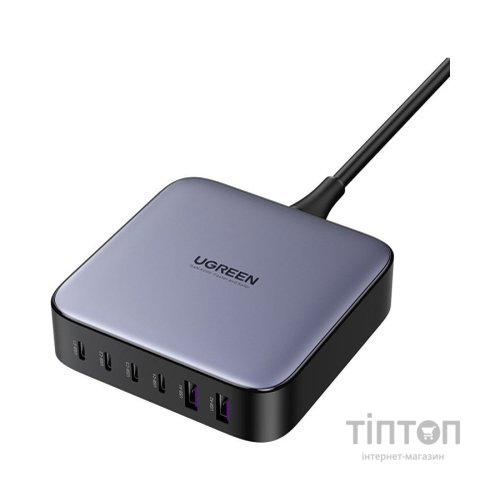 Зарядний пристрій Ugreen 6xUSB 200W (4хUSB-C+2xUSB-A) Gan CD271 (40914)