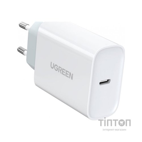 Зарядний пристрій Ugreen CD127 Type-C PD 30W Charger (White) (70161)