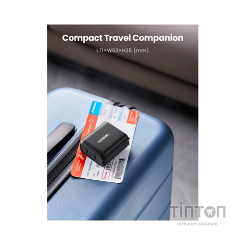 Зарядний пристрій Ugreen CD161 36W 2xUSB QC 3.0 Charger (Black) (10216)