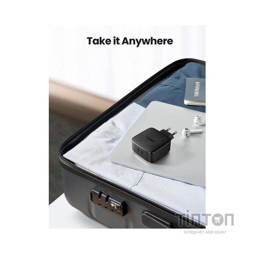 Зарядний пристрій Ugreen CD216 66W 2xType-C PD Charger (Black) (70867)