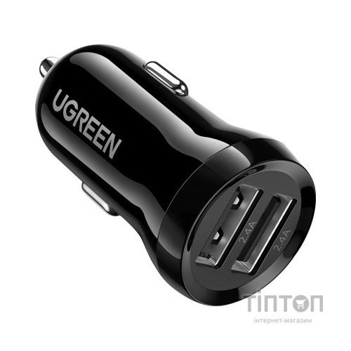 Зарядний пристрій Ugreen ED018 24W 2xUSB Car Charger (Black) (50875)