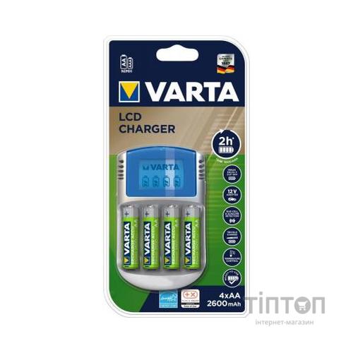 Зарядний пристрій Varta LCD charger + 4xAA 2700 mAh