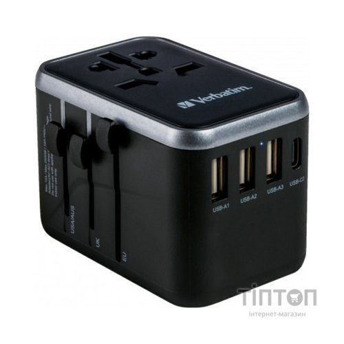 Зарядний пристрій Verbatim UTA-04 PD61W (3xUSB-A/2xUSB-C) (49546)
