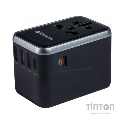 Зарядний пристрій Verbatim UTA-04 PD61W (3xUSB-A/2xUSB-C) (49546)