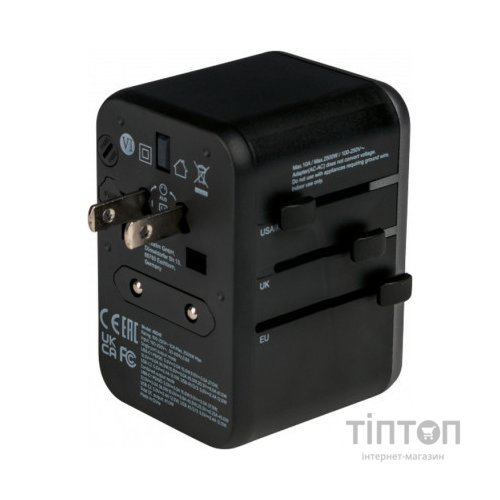 Зарядний пристрій Verbatim UTA-04 PD61W (3xUSB-A/2xUSB-C) (49546)