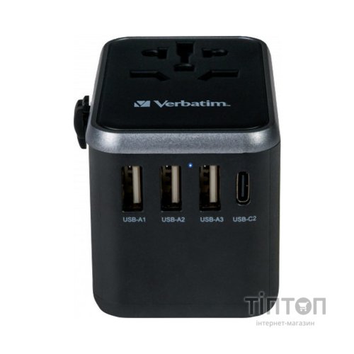 Зарядний пристрій Verbatim UTA-04 PD61W (3xUSB-A/2xUSB-C) (49546)