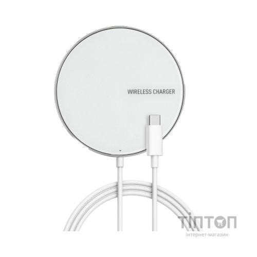 Зарядний пристрій Vinga Magnetic Wireless Charger 10W MagSafe (VCHAMS)