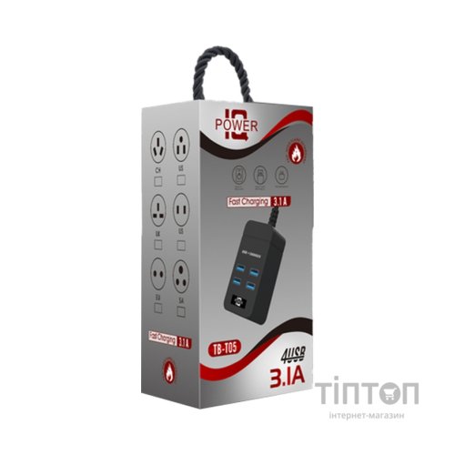 Зарядний пристрій Voltronic TВ-Т05, 4*USB White (ТВ-Т05-White)