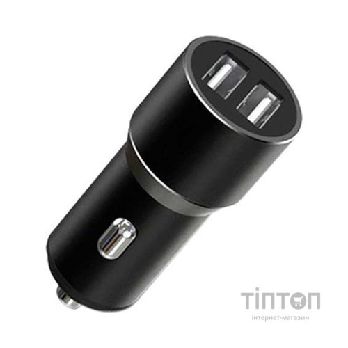 Зарядний пристрій XO CC30 Metal Car Charger Black (XO-CC30-BK)