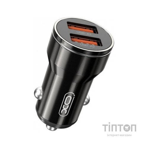 Зарядний пристрій XO CC48 Smart Metal 2USB + cable MicroUSB (XO-CC48m-BK)