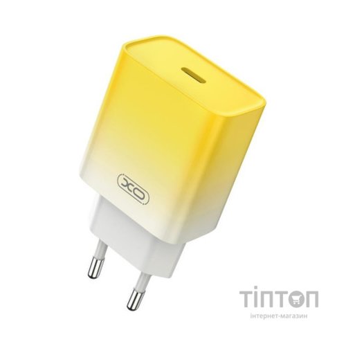Зарядний пристрій XO CE18 PD30W USB-C Yellow (XO-CE18-YEL)