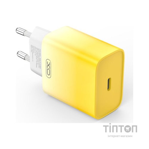 Зарядний пристрій XO CE18 PD30W USB-C Yellow (XO-CE18-YEL)