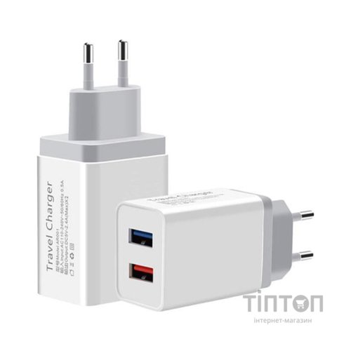 Зарядний пристрій XoKo WC-210 2.4A USB White (WC-210-WH) (WC-210-WH)