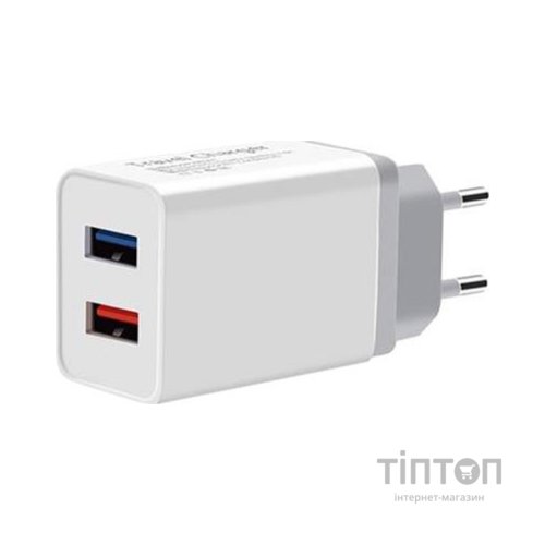 Зарядний пристрій XoKo WC-210 2.4A USB White (WC-210-WH) (WC-210-WH)