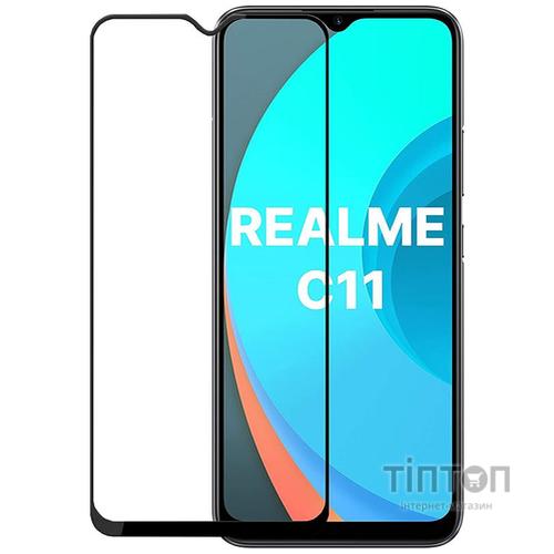 Скло захисне PowerPlant Full screen Realme C11, Black (GL609260)