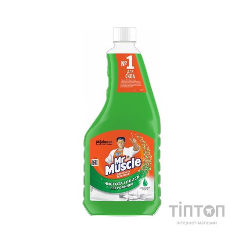 Засіб для миття скла Mr Muscle з нашатирним спиртом Ранкова роса змінний блок 500 мл (4823002000160)