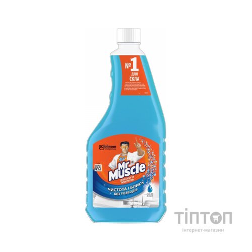 Засіб для миття скла Mr Muscle зі спиртом Після дощу змінний блок 500 мл (4823002001020)