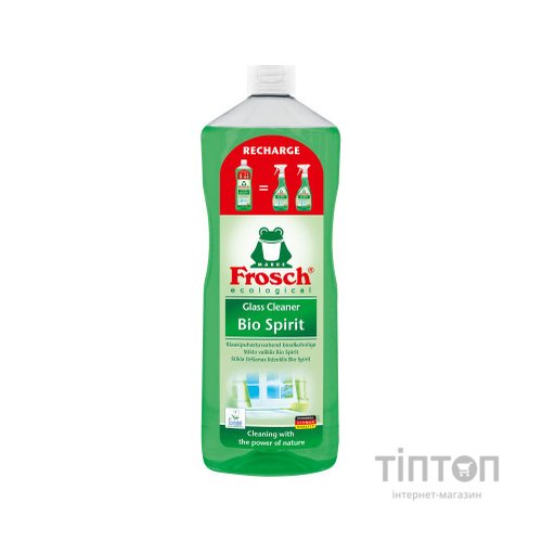 Засіб Frosch для скляних і дзеркальних поверхонь спиртовий 1 л (4001499013683)