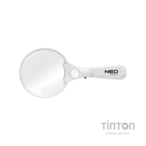Збільшувальне скло Neo Tools 3 ступеня збільшення, LED підсвічування (06-129)