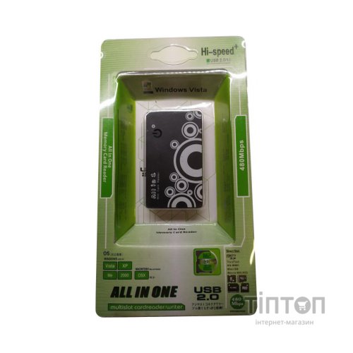 Зчитувач флеш-карт Atcom TD2027 USB 2.0 ALL IN 1 - (Memory Stick (MS) , Secure Digit (10727)