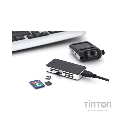 Зчитувач флеш-карт Digitus USB 3.0 All-in-one (DA-70330-1)