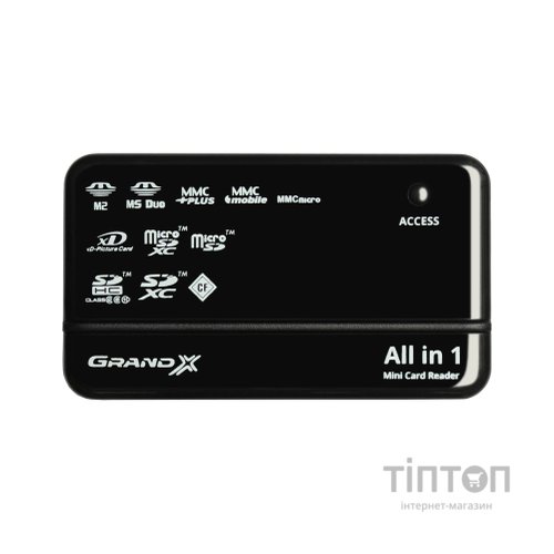 Зчитувач флеш-карт Grand-X CRX05Black