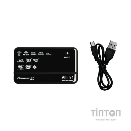 Зчитувач флеш-карт Grand-X CRX05Black