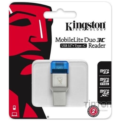 Зчитувач флеш-карт Kingston USB 3.1/Type C MobileLite Duo 3C (FCR-ML3C)