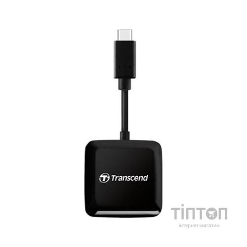 Зчитувач флеш-карт Transcend USB 3.2 Gen 1 Type-C SD/microSD Black (TS-RDC3)