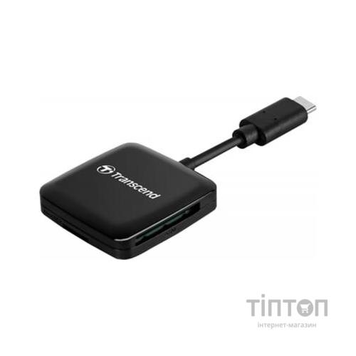 Зчитувач флеш-карт Transcend USB 3.2 Gen 1 Type-C SD/microSD Black (TS-RDC3)