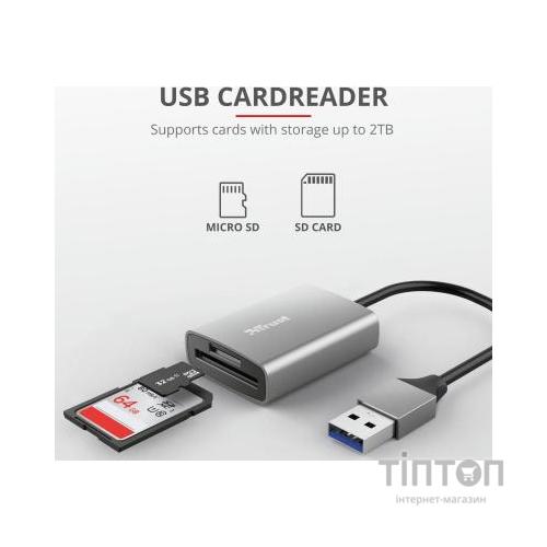 Зчитувач флеш-карт Trust DALYX FAST USB 3.2 ALUMINIUM (24135_TRUST)