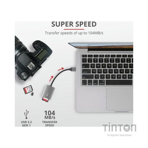 Зчитувач флеш-карт Trust DALYX FAST USB 3.2 ALUMINIUM (24135_TRUST)