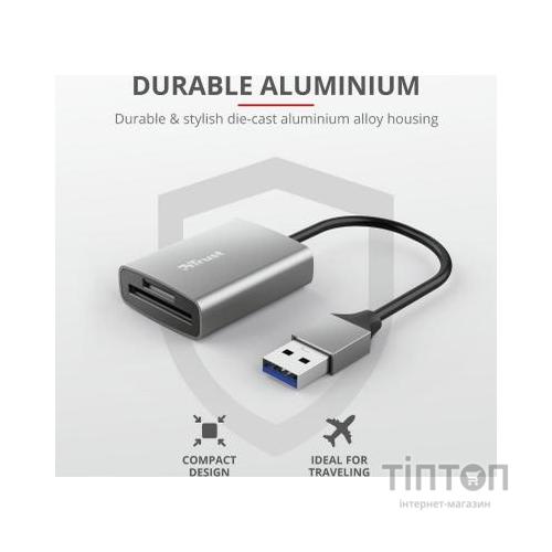 Зчитувач флеш-карт Trust DALYX FAST USB 3.2 ALUMINIUM (24135_TRUST)