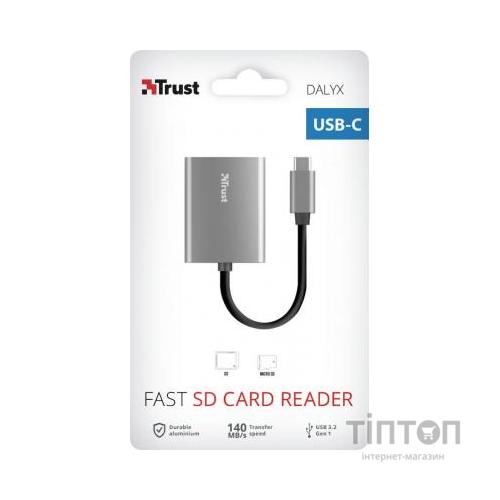 Зчитувач флеш-карт Trust Dalyx Fast USB-С Card reader (24136)