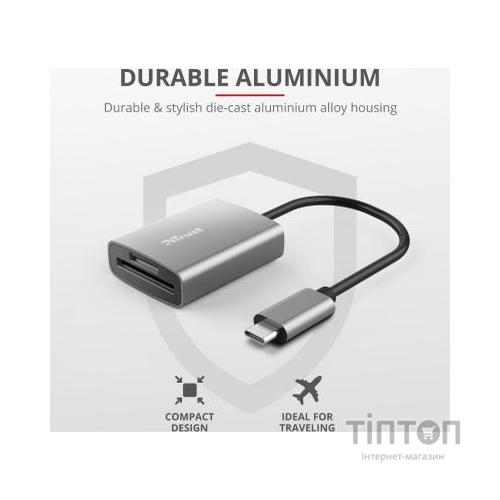 Зчитувач флеш-карт Trust Dalyx Fast USB-С Card reader (24136)