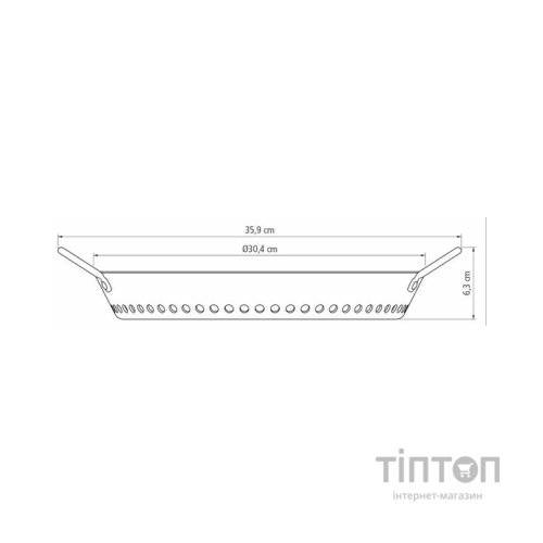 Жаровня Tramontina Barbecue для овочів-гриль 30 см (20889/030)
