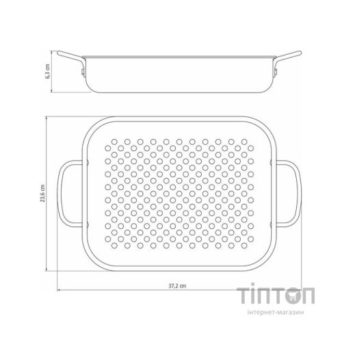 Жаровня Tramontina Barbecue для приготування на грилі 28 см (20846/028)