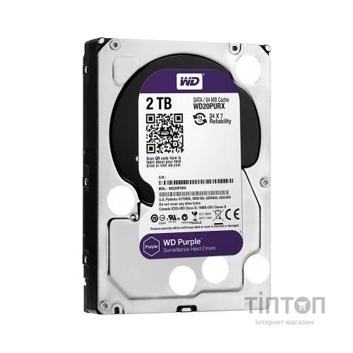 Жорсткий диск 3.5" 2TB WD (WD20PURZ)