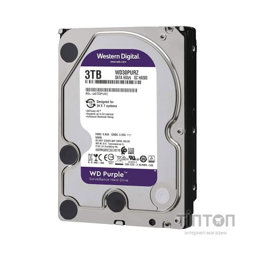 Жорсткий диск 3.5" 3TB WD (WD33PURZ)