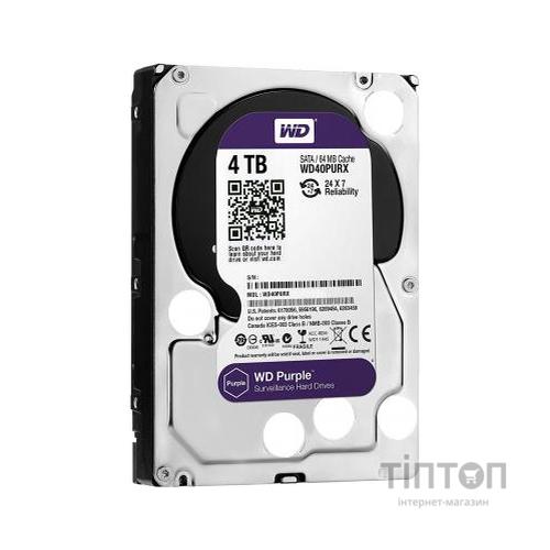 Жорсткий диск 3.5" 4TB WD (WD40PURZ)